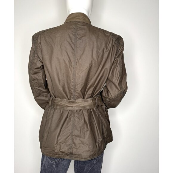 Belstaff Roadmaster Size 46 M Brown Waxed Cotton Motorcycle Jacket women’s - Picture 7 of 16